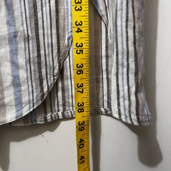 Chic Striped Maxi Pants in Blue and White - Picture 4 of 9